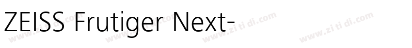 ZEISS Frutiger Next字体转换